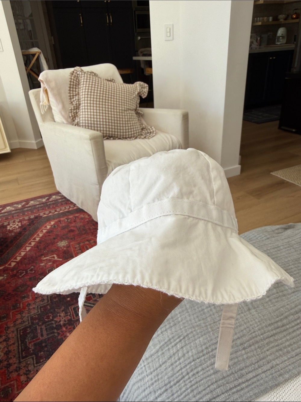 Janie and Jack White Sun Bucket Hat for Kids